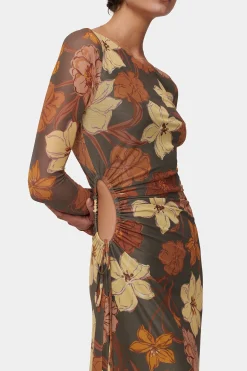 Zee Dress Moss Floral